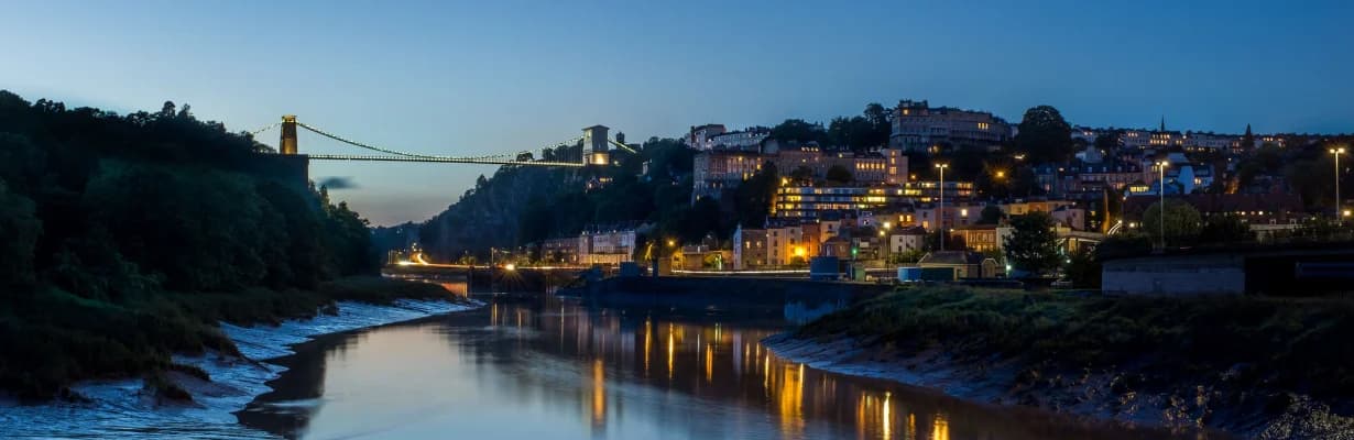 A skyline view of the city of Bristol