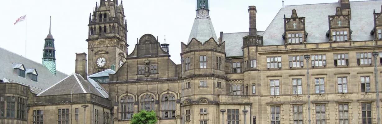 A skyline view of the city of Sheffield